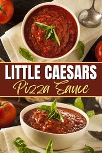 Make your homemade pizza extra special with this copycat of Little Caesar's pizza sauce! It's full of herbs, spices, seasonings, and everything you love about the restaurant's sauce recipe.