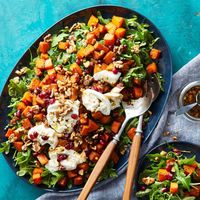 Roasted Butternut Squash Salad with Burrata