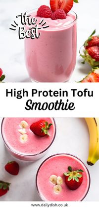 Start your day with this delicious and healthy tofu smoothie! Made with creamy silken tofu and ripe banana, this vegan smoothie recipe is packed with high protein to keep you energized. It's a perfect blend for a nutritious breakfast or a post-workout boost. Easy to make and delightfully smooth, this tofu smoothie is a must-try for anyone looking for a tasty and wholesome vegan treat. #TofuSmoothie #SilkenTofu #BananaSmoothie #VeganRecipe #Healthy #HighProtein #VeganBreakfast