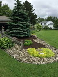 Landscaping with rock