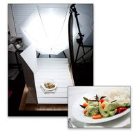 Using an off-camera flash for food photography.