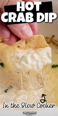 This Slow Cooker Hot Crab Dip is the ultimate crowd-pleaser! Creamy, cheesy, and packed with tender crab, it's the perfect appetizer for any party or game day. Simply toss the ingredients in your slow cooker, and in no time, you'll have a warm, irresistible dip that's perfect for dipping with crackers, bread, or veggies. Easy, delicious, and guaranteed to impress! #Appetizers #CrabDip #SlowCookerRecipes #PartyFood