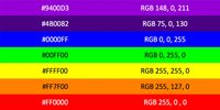 VIBGYOR Rainbow Color Codes » WebNots