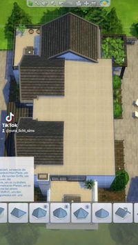 Sims 4 Part 1 how to upgrade your roofs ✨️ without cc #sims4 #ts4 #thesims4 #simstagram