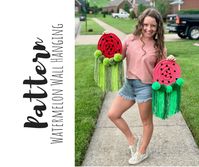 How To Make Spectacular Watermelon Decor- Easy Free Crochet Pattern - A Crafty Concept