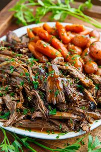 Slow Cooker Balsamic Glazed Roast Beef