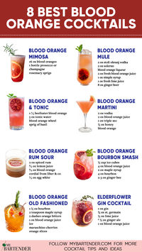 Discover the 8 best blood orange cocktails that will awaken your taste buds with their vibrant color and zesty flavor. Perfect for sunny afternoons, evening gatherings, or to impress guests with a splash of sophistication. Cheers to sipping on a burst of refreshing citrus in every glass! Raise your spirits with these extraordinary libations! 🍊🍹 #BloodOrangeCocktails Disclaimer: Some recipes are for more than one drink.