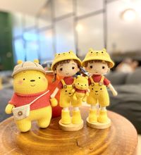 Crochet Cute Pooh Couple Doll Amigurumi Free Pattern – Free Amigurumi