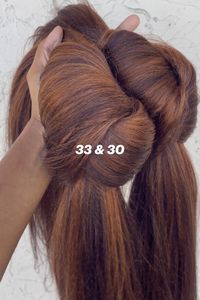 30/33 braids, brown braids, honey brown braids, brown and black braids