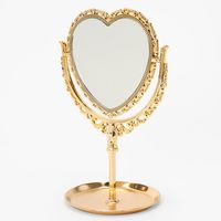 Gold Heart Mirror Jewelry Holder | Claire's US