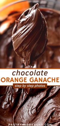 You can easily learn how to make delicious chocolate orange ganache with 3 ingredients. You can use this recipe to fill your cakes and tarts or use it as a frosting or a glaze.