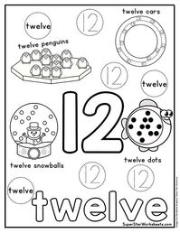 Our Preschool Number Worksheets will help your students with building skills in number representation, recognition and formation, names and spelling of numbers, counting and so much more!