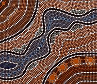 A Illustration Based On Aboriginal Style Of Dot Painting Depicting ...