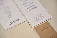 modern minimal simple wedding invitation stationery