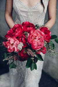 Pink peony bouquet