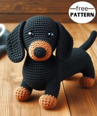 Dachshund Dog Amigurumi Pattern