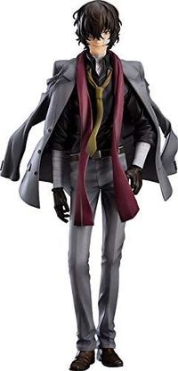 Osamu Dazai wearing Mori's red scarf in the Port Mafia Figure