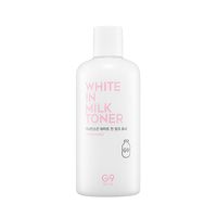 G9 SKIN White In Milk Toner, formulated with milk protein extract that brightens, moisturises and nourishes your skin.