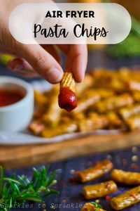 Air fryer pasta chips are a highly addictive snack that you and your family will love that is made up of noodles, and parmesan cheese that is then mixed with some other delicious flavors. Once you taste this it will become your go-to snack every day of the week and twice on Sunday!