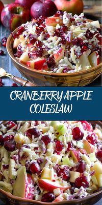 Cranberry Apple Coleslaw is a delicious blend of crunchy cabbage, sweet apples, and tangy cranberries, tossed in a creamy dressing. It’s an easy, colorful side dish that pairs well with any main course.