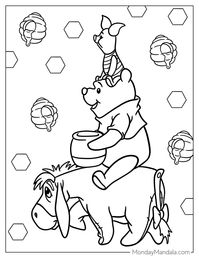 40 Winnie The Pooh Coloring Pages (Free PDF Printables)