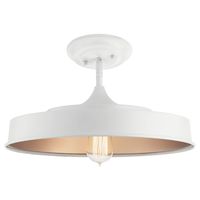 Kichler 52098WH Elias 16" Wide Semi -Flush Ceiling Fixture | Build.com