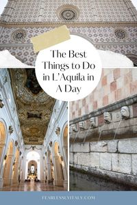 Discover what to see and do in L'Aquila in the mountainous region of Abruzzo in central Italy.