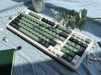 Thank you for visiting! * Just keycaps included, no keyboard Any questions about this product please get in touch. Keycap Information: * Full set of 64/68/87/104/108 plus supplementary keys * Language: English * Material: PBT * Color: Green * Caps Amount: 170 Keys * Profile: Cherry Profile Feel free to give us a message before ordering to make sure our keycaps will fit your keyboard.