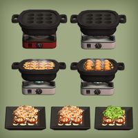 Jacky93Sims — Takoyaki Hot Pan Functional for The Sims 2