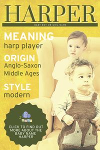 The baby name Harper is hot hot hot right now. It shot up the list of the top 1,000 baby names so fast we barely saw it coming. It wasn't even on the map in 2003, but by 2015 it was in the top ten, and it appears to be here to stay for a while. The name has musical roots, is traditionally a surname and many new parents love its literary association. Harper is also a popular baby name for celebrities. #girlname #boyname #babyname