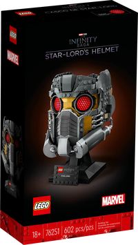 Step into the shoes of the legendary Star-Lord with the Marvel Legends Series Star-Lord Electronic Helmet. Featuring premium design and intricate detailing inspired by the movie, this helmet is perfect for cosplay, display, or role-playing. With its built-in speakers and Bluetooth technology, you can play music or activate the helmet's sound effects for an immersive experience. This 1:1 full-scale replica is sure to turn heads and impress any Marvel fan.