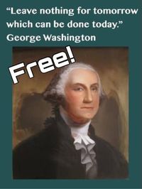 George Washington Quote Growth Mindset Poster - Presidents' Day FREE