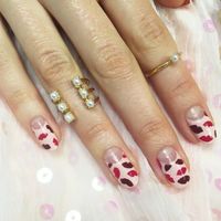 DIY Valentines day nails for teens girl