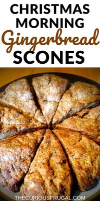 Gingerbread Scones Recipe (that tastes like Christmas!) - The Curious Frugal