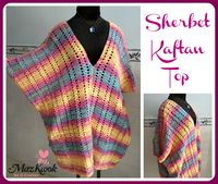 crochet sherbet kaftan top