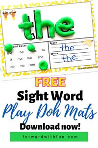 These are engaging, fun and easy to use sight word mats. Kids explore sight word spelling, writing, reading, and rolling