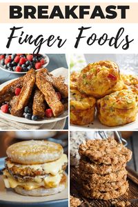 These breakfast finger foods make the most important meal of the day even more fun! Try one of these easy recipes and take your breakfast on the go!