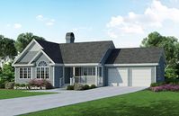 Economical means exciting in this well-proportioned three-bedroom country home plan with fun exterior detailing.