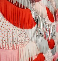 DIY Valentine Fiesta Fringe Scallop Backdrop, Galentine's Photobooth – Soiree Love