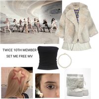 TWICE 10TH MEMBER SET ME FREE MV OUTFIT