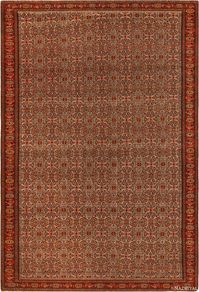 Beautiful Antique Persian Senneh Area Rug, Country of origin: Persian Rugs, Circa date: 1880 - Nestled amidst the rugged beauty of the Kurdistan region in