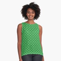 "Green Circles Modern Geometric Abstract 2023" Sleeveless Top for Sale by SkillsDesigns | Redbubble