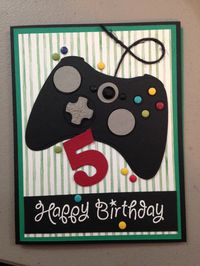 Birthday card for my little gamer.