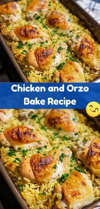 Made this for a dinner party and it was a huge success. Everyone asked for the recipe! This Chicken and Orzo Bake is amazing.