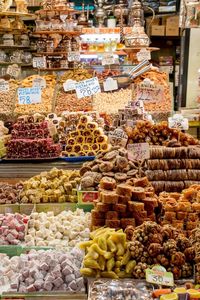 Turkish desserts in Istanbul medina