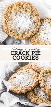 These wonderfully gooey butter oatmeal cookies are the cookie version of the famous Milk Bar crack pie - but in cookie form!