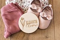 Amazon.com: Baby Announcement Sign, Hospital Sign, Gender Reveal Baby Photo Props, Wooden Name Sign, Baby Shower Gift, Birth Stat, Laser Birth Engraved (Design 1) : Handmade Products