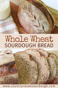 This easy and nutritious 100% honey whole wheat artisan sourdough bread recipe is perfect for beginners and made with simple ingredients. With a sweet nutty flavor this nutrient-dense bread is sure to be a new favorite!