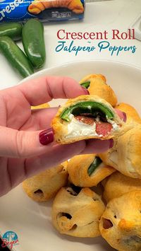 These jalapeño poppers are a unique twist to a traditional popper by wrapping the cream cheese, bacon and jalapeño in crescent roll dough and baking. Perfect finger food to pop in your mouth while you watch the Super Bowl.