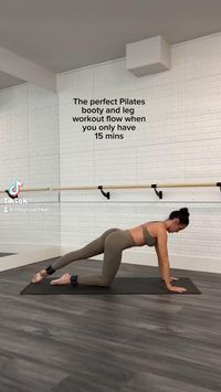 Pilates lean & toned leg and booty workout! Save for your next leg day!